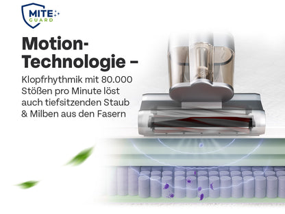 MITEGUARD® MG-500UV Milbensauger - Matratzensauger gegen Hausstaubmilben