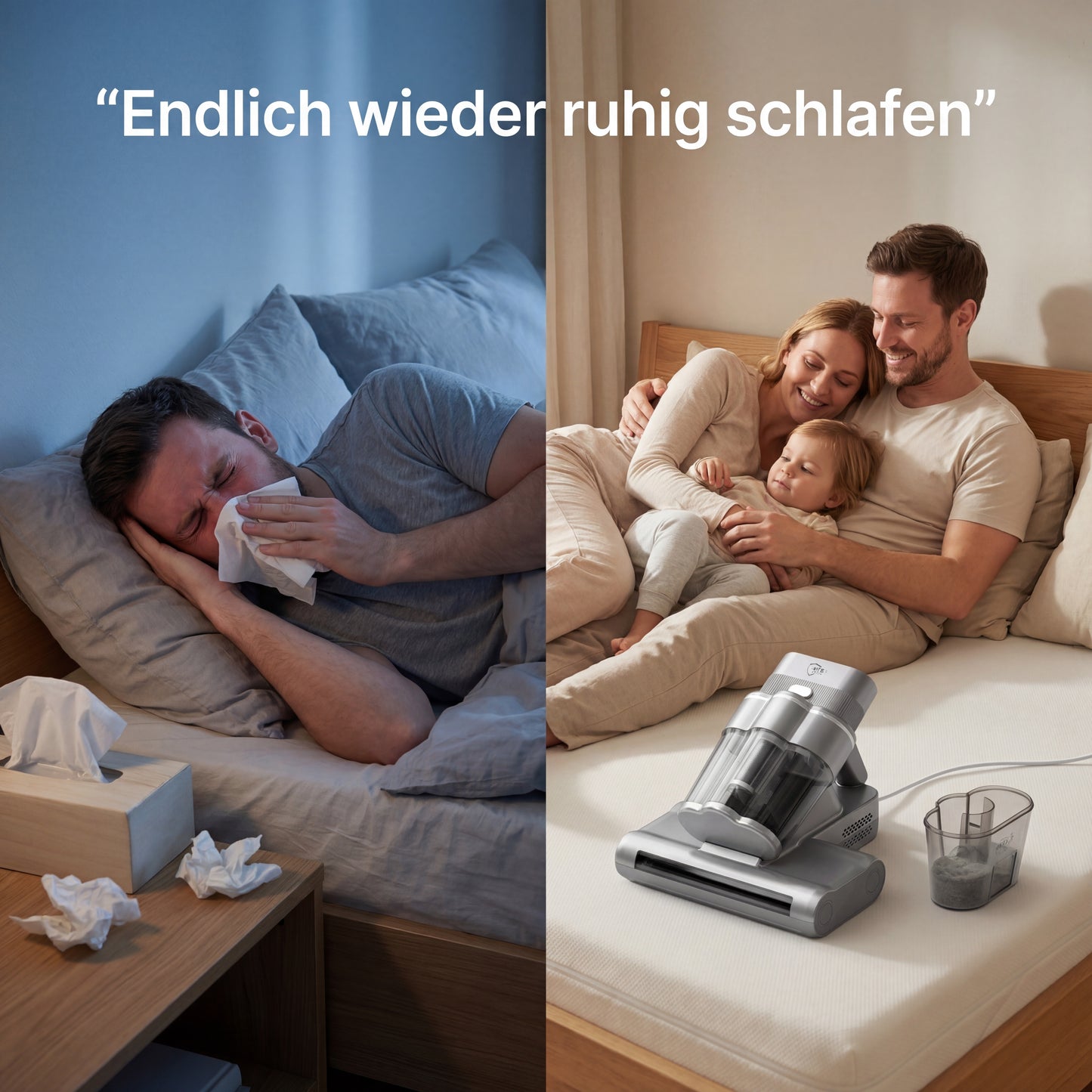 MITEGUARD® MG-500UV Milbensauger - Matratzensauger gegen Hausstaubmilben